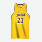 NBA Los Angeles Lakers LeBron James Tröja Nr. 23 (Vuxenstorlek)