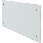 Adax Clea H panelovn med termostat og WiFi 400W/230V, hvit glass, 5 m²