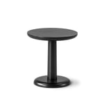 Fredericia Furniture - Pon Sofa Table Ø35 cm, Svartlackerad ek - Sidebord - Jasper Morrison - Svart - Tre