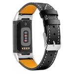 Läderarmband Fitbit Charge 5 Svart