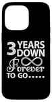 iPhone 14 Pro Max 3 Years Down Forever To Go Cute 3rd Wedding Anniversary Case