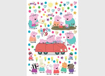 65x42.5cm Wall & Furniture STICKERS toddler room Peppa Pig car decals set