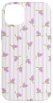 iPhone 14 Plus Purple Lilac Floral Dainty Pattern Girly Aesthetic Case