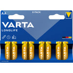 VARTA Longlife AA 8 Pack (B)