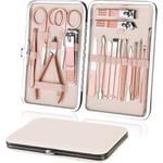 Manikyr Pedikyr Kit, 18 st Professionell Nagelklippare Set, Stai