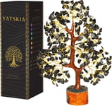 YATSKIA Black Tourmaline Crystal - Bonsai Tree, Money Tree, Black Tree, Tree of