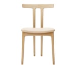 Carl Hansen - OW58, T-Chair, Lacquered Oak, Leather Cat. C Sif 90 - Ruokapöydän tuolit - Ole Wanscher - Nahka/Puu/Vaahto