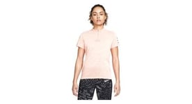 Maillot manches courtes femme nike dri fit adv run division rose