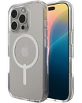 ZAGG Crystal Palace Snap Graphene-Reinforced Case for iPhone 16 Pro [6.3-Inch], MagSafe Compatible, Anti-Yellowing, Scratch-Resistant, Shockproof Phone Back Cover (Transparent)