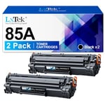 LxTek CE285A Compatible Toner Cartridges Replacement for HP CE285A 85A for HP Laserjet Pro P1102W P1102 M1132MFP M1217NFW M1212NF M1132 P1100 M1136 M1210 M1212 M1213NF (2 Black)