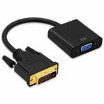 Adaptateur DVI-d vers VGA PcCom Essential Noir 25 cm