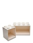 LEGO STORAGE Lego Brick Shelf 4+8 Set Vit