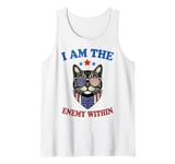 Funny Women's Cat Lady I Am The Enemy Within 2024 Tank Top