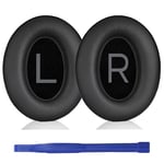 Aiivioll Earpads Replacement for Bose QuietComfort 45 (QC45)/QuietComfort SE (QC SE)/New QuietComfort Wireless Headphones, Ear Pads with Softer Protein Leather and Noise Cancelling Foam (Black)