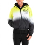 New Ellesse Mens Track Top Jacket Chemical Neon Yellow Black Hooded
