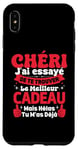 Coque pour iPhone XS Max Chéri J'ai Essayé De Te Trouver Cadeau Saint Valentin Amour