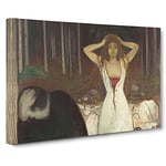 Ashes By Edvard Munch Canvas Print for Living Room Bedroom Home Office Décor, Wall Art Picture Ready to Hang, 30 x 20 Inch (76 x 50 cm)