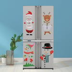 Christmas Decoration Refrigerator Magnet Cartoon Old Man Elk Mag 1