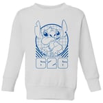 Lilo And Stitch Warning Experiment 626 Kids' Sweatshirt - White - 5-6 Years