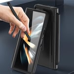 Samsung Galaxy Z Fold5 5G Kickstand kotelon saranasuoja PC-kansi karkaistulla lasikalvolla, kynä