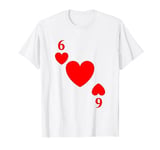 Six of Hearts Costume T-Shirt Halloween Deck of Cards Shirt