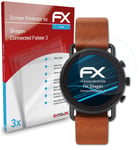 atFoliX 3x Protecteur d'écran pour Skagen Connected Falster 3 clair