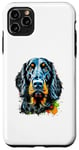 Coque pour iPhone 11 Pro Max Gordon Setter Pop Art et Splash Art Gordon Setter