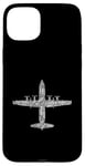 Coque pour iPhone 15 Plus Lettres de l'alphabet phonétique de l'aviation C-130 en forme d'Hercules