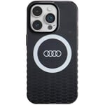 Coque AUDI en TPU rigide avec Logo MagSafe pour Apple iPhone 14 Pro 6.1 - noir