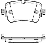 Bromsbelägg Remsa - Audi - E-tron quattro, Q7, Q8 quattro, S6, A8 quattro, Sq7 quattro, Sq8 quattro. VW - Touareg