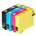 4 Ink Cartridges (Set) for Epson Workforce WF-2010W WF-2530WF WF-2650DWF WF-2750