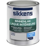 Sikkens - Peinture Laque Intérieure Bois et Fer - Résistance maximale aux taches et rayures - Satin Gris Béton 0,75 l