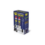 Wd-40 - Kit d'entretien chaine Moto specialist : nettoyant chaine + graisse chaine + brosse chaine ( Prix pour 1 Kit )