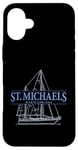 Coque pour iPhone 16 Plus Motif voilier St. Michaels Maryland