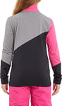 McKinley McKINLEY Ikay Sweat-Shirt, Black Night/Pink/Mel, 164 cm Mixte Enfant