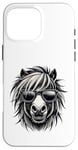 Coque pour iPhone 16 Pro Max Shetland Pony s Funny Shetland avec attitude