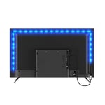 PSTAR Ruban LED 2M, USB Bande LED Bluetooth RGB Rétroéclairage TV, Bande LED Lumière Auto-adhésif avec App, pour 40"-60" HDTV, PC, la Chambre, la fête et la décoration de maison