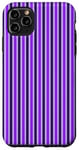 Coque pour iPhone 11 Pro Max Violet rayé Esthétique Girly Preppy Violet Stripes