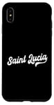 iPhone XS Max Saint Lucia Typeset Love St. Lucia St. Lucian Pride Case