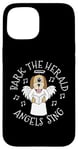 iPhone 15 Bark The Herald Angels Sing, Christmas Dog Carol Singer Case