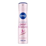 NIVEA Pearl & Beauty Anti-Perspirant Deodorant Spray (150ml), Women's Deodorant with 48H Sweat and Odour Protection, Anti-Perspirant Spray for Women with Pearl Extracts