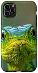 iPhone 11 Pro Max green snake eyes Case