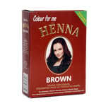 Colour For Me Henna Mehndi Powder Hair Dye Permanent Hair Care Color Kit - Brown