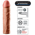 Penis Cock Extender Enlarger Sleeve Real Feel Length Girth Fantasy X-Tension