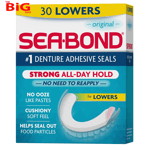 Sea  Bond  Secure  Denture  Adhesive  Seals ,  Original  Lowers ,  30  Count