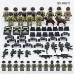 Militärserie Byggleksaker 12 minifigurer