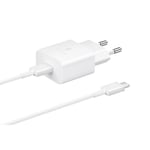 Samsung Original Laturi 15W PD Power Adapter USB-C-Kaapelilla Valkoinen