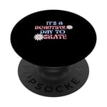 IT'S A BEAUTIFUL DAY TO SKATE Figure Ice Skating Skater Gift PopSockets Swappable PopGrip