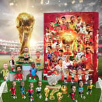 Plus de décoration pour Noël 2024 Calendrier de l'Avent de football Cadeaux de football pour garçons Décoration de Noël Ensemble de football