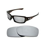 NEW POLARIZED REPLACEMNT SILVER ICE LENS FOR OAKLEY SLIVER STEALTH SUNGLASSES